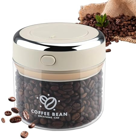 LIUZHUJ 500 ml Tarros de Cristal con Tapa, Transparente Bote Cafe, Botes Hermeticos Cristal con Salidas de Aire y Visualización de Fecha, para Almacenar Té, Frutos Secos y Suministros Relacionados