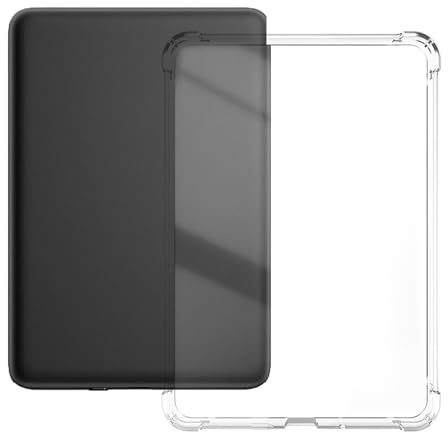 Hülle Für 6 Kindle 11th Generation, 2022 E-Reader (Modell Nr. C2V2L3/RS23CV), Ultraklar Weich TPU Rückseite, Leicht Airbag Schutzhülle, Kratzfeste Silikonrückseite, Durchsichtig Stoßfest Cover
