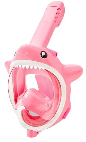 Oxtxuzdm Bambini Bambini Snorkeling Con Vista Panoramica 180 Gradi Pieghevole Dry Top Boccagli Full Face Snorkeling Snorkeling Full Face Snorkel Per Il Bambino