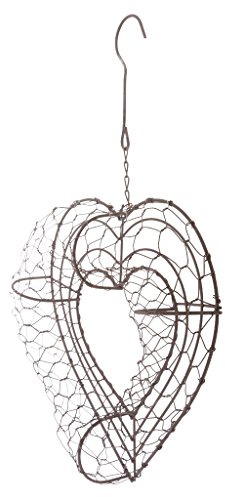 JISADER Metall Sukkulenten Pflanzgefäß Blumentopf Eisen Rahmen Draht Kranz Ringförmiges Regal Pflanzenhalter für Festliche Dekorationen für Haus Terrasse Gesc, Mehrfarbig, 26x 23x8cm