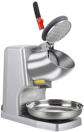 Petit Broyeur À Glace Commercial, Magasin De Thé Au Lait, Machine Smoothie Haute Puissance, Flocon Neige Refroidissement à Haute Efficacité(Silver Grey,Dual)