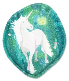 ergobag Blinkie-Klettie Motivwelt Themenwelt Klettflächen Sammelspaß Individualisierung, Fliegendes Einhorn - Türkis, Einheitsgröße