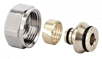 PSW Adapter 16 mm Rohr x 15 mm Klemmverschraubungen (1)