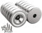 Magnetpro 12 Stück Magnete 7 KG Kraft 16 x 5 mm mit Loch und Kapsel, Senkkopf-Topfmagnet mit Schrauben