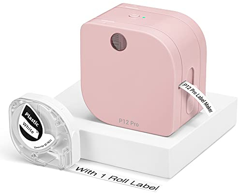 Phomemo P12 Pro Mini etichettatrice Bluetooth, ricaricabile tramite USB, dispositivo di etichettatura, stampante per etichette per casa, ufficio e piccole imprese, per iOS e Android Phone
