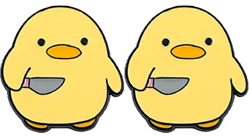 Vepoty Cartoon-Tier-Abzeichen, 2 Stück, schöne Ente, Brosche, lustige Anstecknadel, Unisex-Anstecknadel, für Kleidung, Taschen, Dekoration