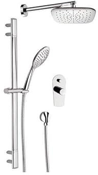 Daniel Rubinetterie - Set Doccia minimale e Ovale con Kit - Serie Fusion - FU614ZCR