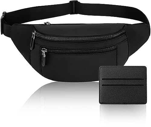 Sacoche Banane pour Homme et Femme 3 Fermetures de Sécurité - Sac de Randonnée Running