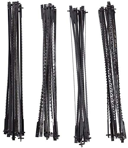 Rfeeuubft TPI 15.10.18/24 5 Inch Fixed Scroll Saw Blades TPI 15.10.18/24 Electric Tools Accessories for Woodworking for DIY Enthusiasts