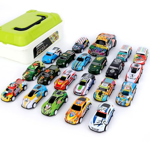 MXTIMWAN Matchbox Auto Set, Cars Spielzeug,21 Stück Kinder Auto Spielzeug,Car Toy,Mini Auto Set,Spielzeugauto Aufziehautos,Modelle Spielpreise für Kinder Jungen