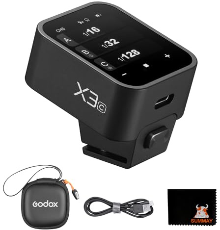 GodoxX3 pekskärm trådlös blixtguide TLL automatisk mätning höghastighetssynkronisering inbyggt litiumbatteri blixt studiolampa trådlös trigger stöder snabbladdning X nono (godox