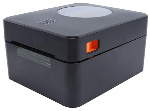 Vikye Etikettendrucker, BT-USB-Konnektivität, 203 DPI-Auflösung, 110 Mm/s Druckgeschwindigkeit, für Versandmanagement, ABS-Material (EU-Stecker 100–240 V)