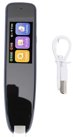 Scan-Reader-Stift, OCR-Digitalstift-Reader, Text-zu-Sprache-Lesestift, Intelligenter Aufnahmestift für Studenten, Legasthenie mit Sprachübersetzer (Dunkelblau)