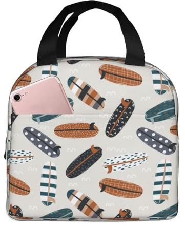Borsa termica per il pranzo per uomini e donne, lavoro, tavole da surf estive, morbida borsa termica per viaggi, piccola scatola per il pranzo alla moda per adulti per uomini e donne, borsa per il
