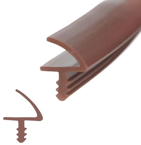 Joint de porte de chambre en CEIEVER - 10 m/25 m - Pour rainure de 3 mm et feuillure de 11 mm - Pour isolation acoustique - Marron - 10 m