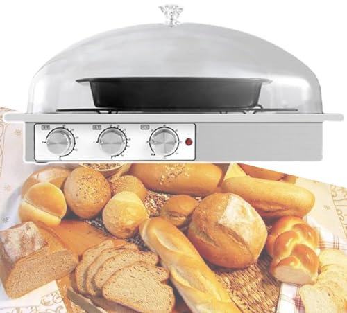 HCAUYNN Lievitatore per Impasto con umidità Regolabile, con Timer da 0~120 Minuti, Macchina per La Fermentazione del Pane, con Riscaldatore, per La Preparazione di Pane/Yogurt,02-110V