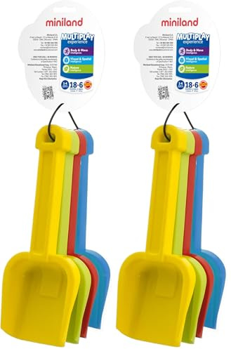 Miniland 29038 Schaufel, Merhfarbig, 24 cm (Packung mit 2)