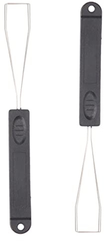 HOMSFOU 2pcs Extracteur de Clavier en Acier pour Nettoyage de Poussière Touches Mécaniques, Usage à Domicile