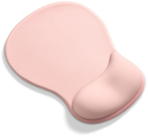 AOKSUNOVA Mauspad Ergonomisches Gel Mousepad mit Handauflage Rosa