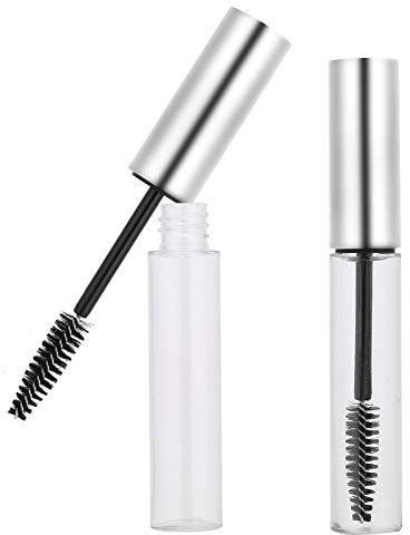 Stylebest 10 Ml Tom Mascara Tube Set med ögonfransstav för DIY Mascara Förvaring - Miljövänlig och Lätt - 5 Färger (10 ml asiatiskt silverlock)