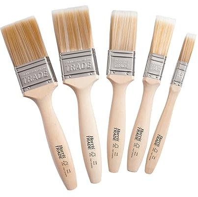 Harris Trade Paint Brush Multi-Pack, Pack of 5, 0.5, 1, 1.5, 2