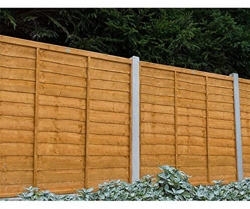 Forest Garden Dip Treated 6ft x 5ft (183 x 152cm) Trade Lap Fence Panels Pack of 5