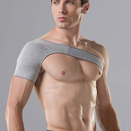 GHzzY Soporte de Hombro de compresión Unisex - Correa de Manguito rotador para articulación de CA, desgarro Muscular, dislocado, recuperación y lesión - Se Adapta al Brazo Izquierdo y Derecho,S