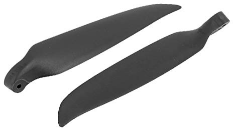 New Lon0167 Pair RC Featured Glider Plane Black reliable efficacy Plastic Folding Propeller Vanes 279mmx203mm(id:3bd d6 e1 fe7)