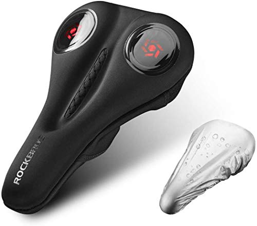 ROCKBROS Coprisella Comodo Professionale in Gel Spugna Memoria Copri Sella Sellini Morbido Traspirante Ciclismo per Bici MTB con Copertura Impermeabile Anti-Pioggia
