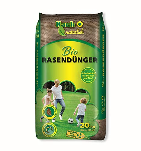 Bio Rasendünger Langzeitwirkung für 400m² Bio Dünger 20 Kg für Frühjahr & Sommer