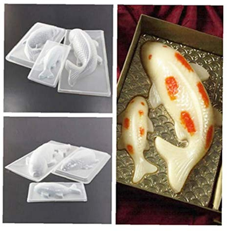DierCosy Backform Fisch-Form Kunststoff-Kuchen-Schokoladen-Gelee Sugar Mold, DIY Kuchen-Form-Gelee-Puddingform