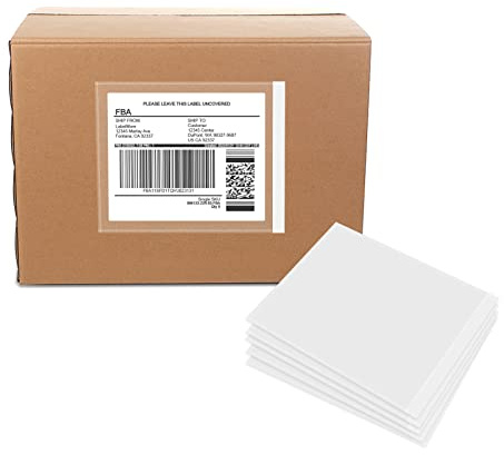 Clear Adhesive Top Loading Packing List Pouches 4.5'' X 5.5'', Shipping Label Sleeves, Packing Slip Envelopes (200 Bags)