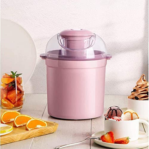 Samnuerly Gelatiera elettrica Automatica, Macchina per Gelato per Bambini Piccoli per Uso Domestico, Mini Macchina per Il Ghiaccio