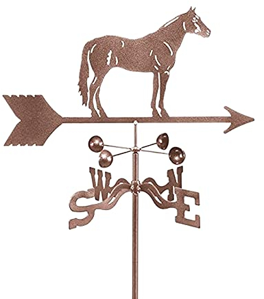 EICOFF Wetterfahne, Maultier-Pferd-Silhouette, Kunst-Dekor, Edelstahl, langlebige Messwerkzeuge, Wetterhahn, Richtungsanzeiger für die Dachmontage