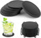 12 Piezas Posavasos de Silicona Redondos en Negro sin BPA, Posavasos de Silicona Negro con Soporte, Antideslizante y Aislado para Bar,Tazas,Posavasos,decoración de Mesa,Posavasos