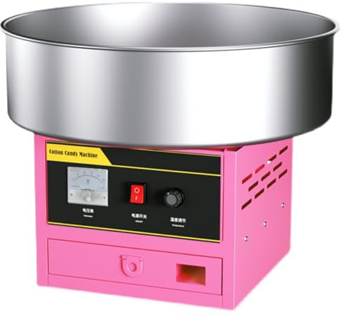 SACLMD Macchina per Zucchero Filato Professionale,Macchine per Zucchero Filato elettriche,Macchina per Zucchero Filato Commerciale,Macchina per Zucchero Filato,Festa in Famiglia,Pink-110V