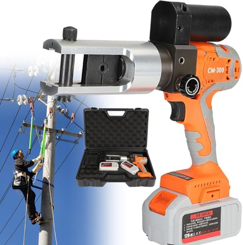 LSBHPPD Pressatrice a Batteria,Strumento di Crimpatura per Cavi di Alimentazione Elettrica della Batteria, Funzione di Ripristino di Un Pezzo