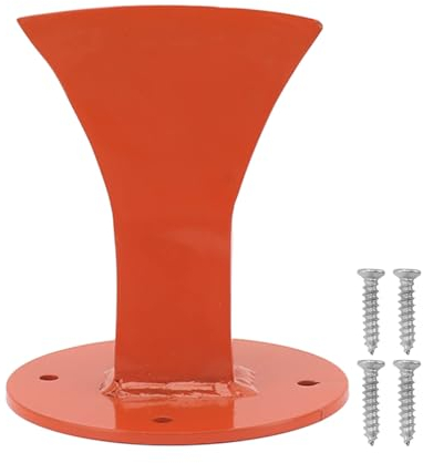 Yuecoom Brennholz-Anzündspalter, Manueller, an Der Wand Montierter Holzspalter, Rutschfester, Sicherer Holzspalter, Holzspalter Für Drinnen Und Draußen, Geschmiedeter Stahl, Orange