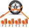 GEARMONSTER 4 x Spanngurt für Autotransport, 3M, 35mm Radsicherungsgurt, 2.000 daN, Auto Transport Zurrgurt Ratschengurt mit Haken zur Radsicherung auf Trailer Anhänger, PKW, KFZ, Transporter