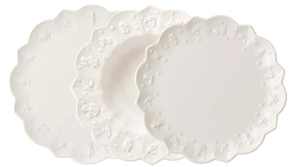 Villeroy & Boch – Toy's Delight Royal Classic set di piatti 12pz, piatti da colazione, piatti piani, piatti fondi, set di stoviglie, porcellana, lavabile in lavastoviglie, utilizzabile nel microonde