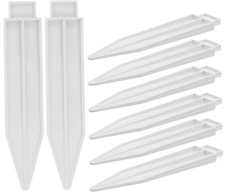 Parliky Set Di 8 Accessori Per Recinzioni Tappi Di Plastica Per Il Fissaggio A Per Bordatura Del Giardino Piccolo Supporto Per Recinzione