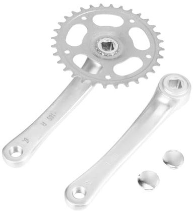 NAMOARLY Einzelring-fahrradkurbelgarnitur Mit Kettenglied Für Mountainbike Aus Vollaluminiumlegierung Abnehmbare Hohlkurbelgarnitur Für Singlespeed-fahrräder