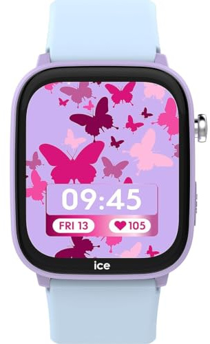Ice-Watch - ICE smart junior 3.0 Find My Purple Soft blue - Lila geolokalisierbare verbundene Uhr für Mädchen mit Silikonarmband - 024550 (1.75 Zoll)