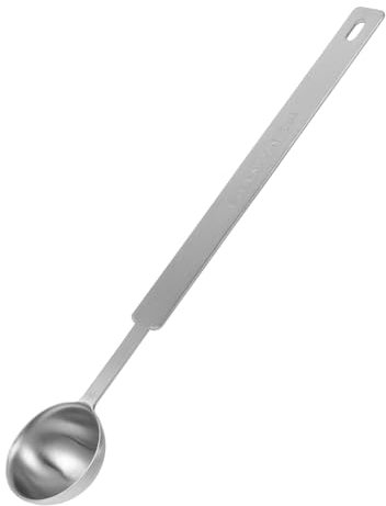 POPETPOP Cucchiai Dosatori Decorativi in Acciaio Cucchiaio Dosatore Manico Lungo Cucchiai Dosatori Unici in Metallo Per Cucinare