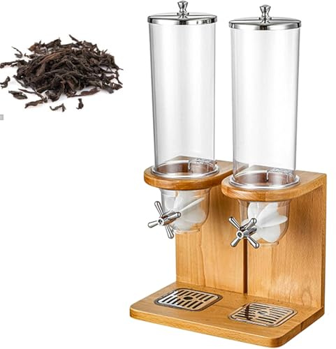 DowPie Platzsparender Müslispender (3,5 l/7 l), Aufbewahrungsbehälter für trockene Lebensmittel mit Portionskontrolle für die Arbeitsplatte, ideal als Küchengeschenk oder Geburtstags 7L