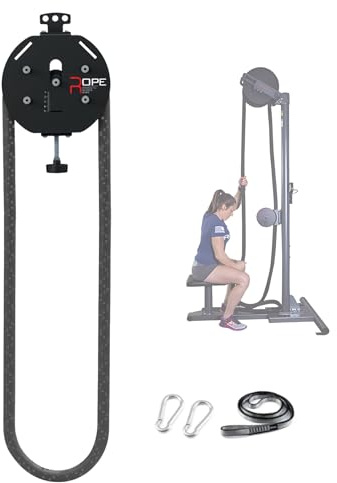 Entrenador de cuerda, sistema de polea de cable portátil para agarre, brazos, espalda, ejercicios de coordinación corporal, resistencia ajustable, equipo de gimnasio en casa
