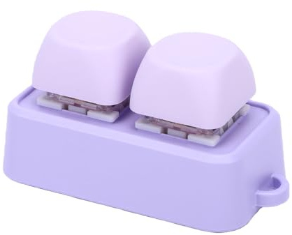 Tosuny Mini Tastiera Bluetooth a 2 Tasti, Tastierino Macro Programmabile con Copia Incolla e Girapagina, Retroilluminazione RGB, Ricaricabile 230 MAh per PC E-Reader (PURPLE)