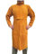 NUZAMAS Welding Apron Anti-flame Cowhide Long Coat Protective Clothing Apparel Suit Welder Durable Leather Extra Large 155cm long 60cm wide