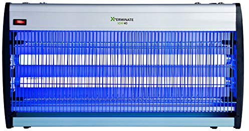 Xterminate UV LED Wall Mounted Fly Zapper Killer Unit Electric for Capturing Flies, Moths, Mosquitoes and Flying Insects, for Restaurants, Kitchens, Schools, Cafes (Large)