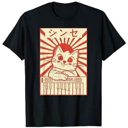 Synthesizer keyboard Modular Korg Analog Daw Japan Katze T-Shirt